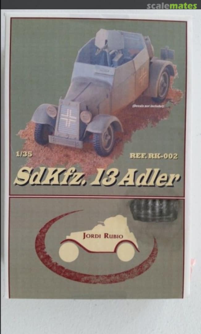 Boxart SdKfz. 13 Adler RK-002 Jordi Rubio Boxart SdKfz. 13 Adler RK-002 Jordi Rubio