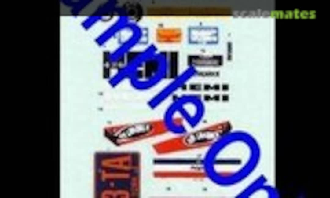 1:24 Decals for 1/25 1971 Plymouth GTX (The Parts Box 4227) 4227