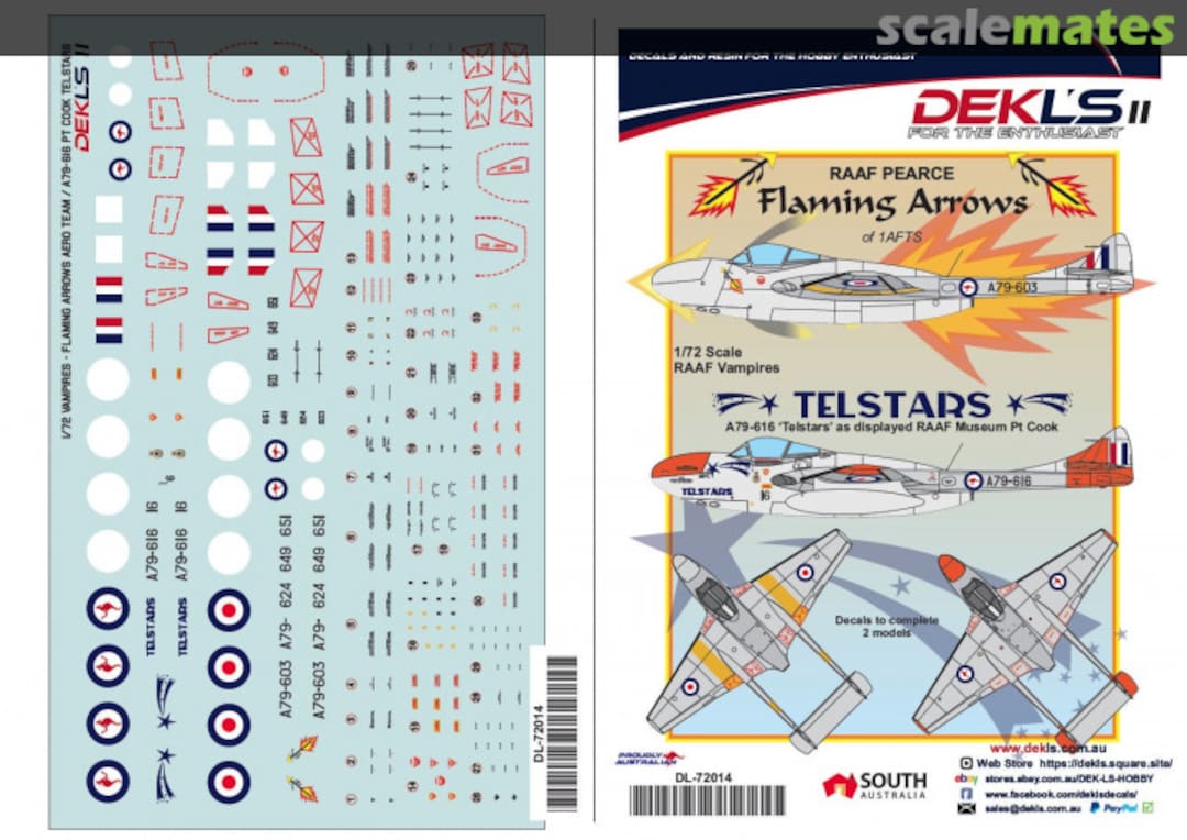 Boxart RAAF Vampires DL-72014 DEKL's Boxart RAAF Vampires DL-72014 DEKL's