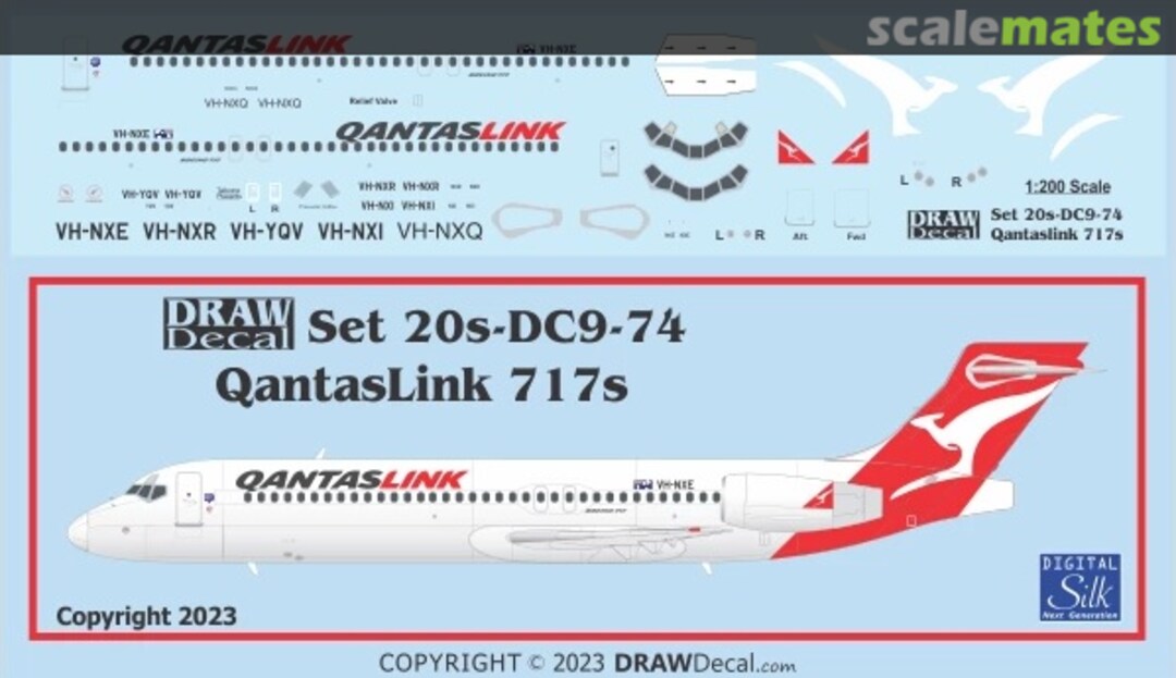 Boxart QantasLink 717s 20-DC9-74 Draw Decal Boxart QantasLink 717s 20-DC9-74 Draw Decal
