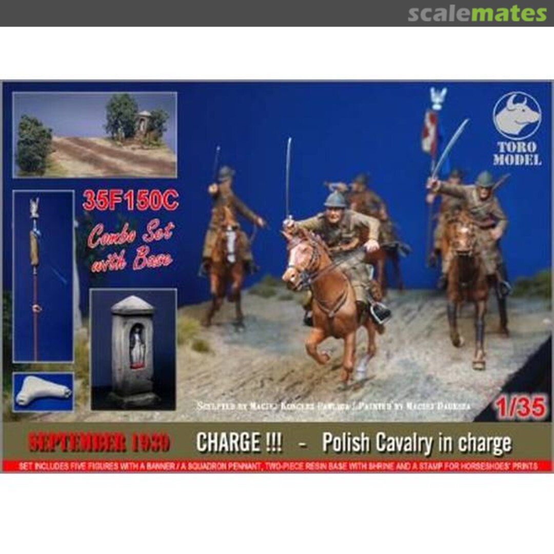 Boxart Combo set September 1939 Charge!!! Polish Cavalry Charge ,Resin base , Roadside Shrine with fence 35F150C ToRo Model Boxart Combo set September 1939 Charge!!! Polish Cavalry Charge ,Resin base , Roadside Shrine with fence 35F150C ToRo Model