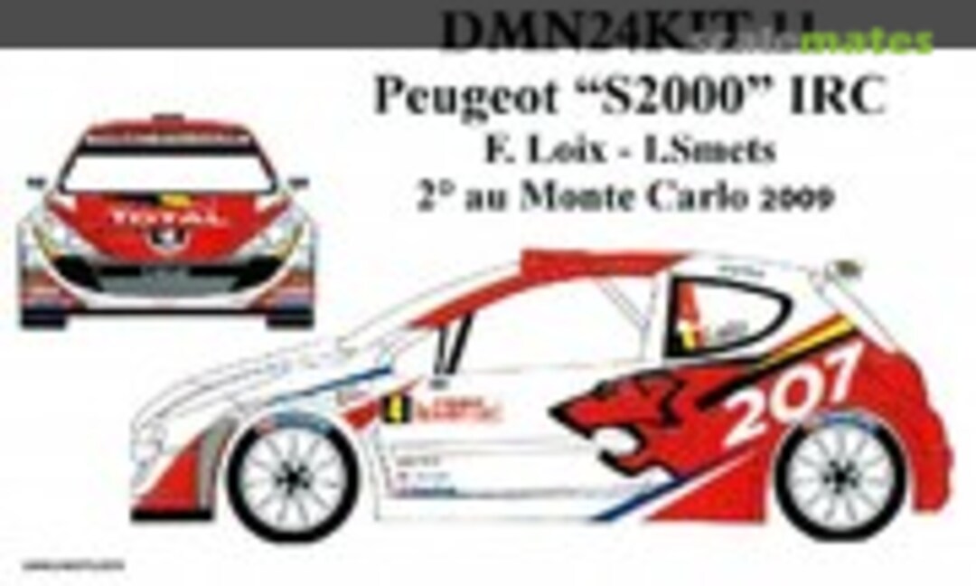 1:24 Peugeot 207 S2000 IRC (Domino Collection dmn24kit11ds)