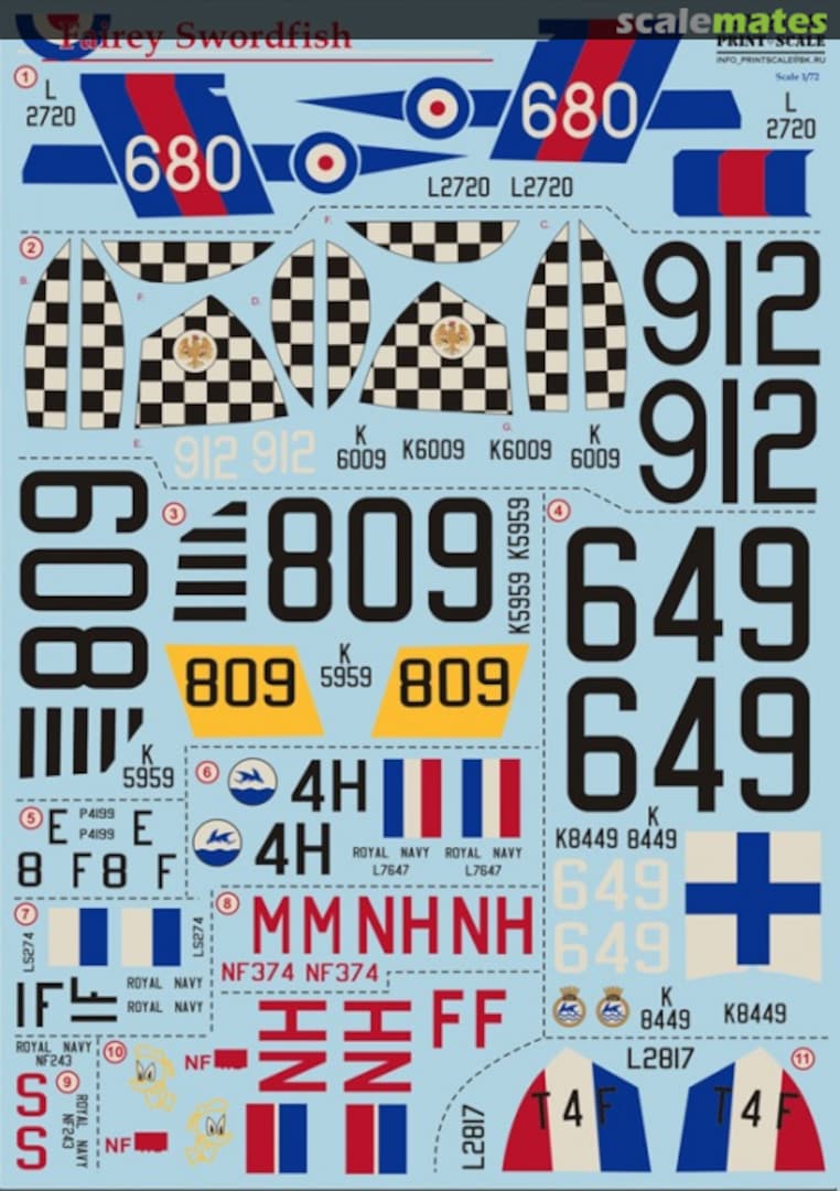 Boxart Fairey Swordfish 2 sheets 72-043 Print Scale