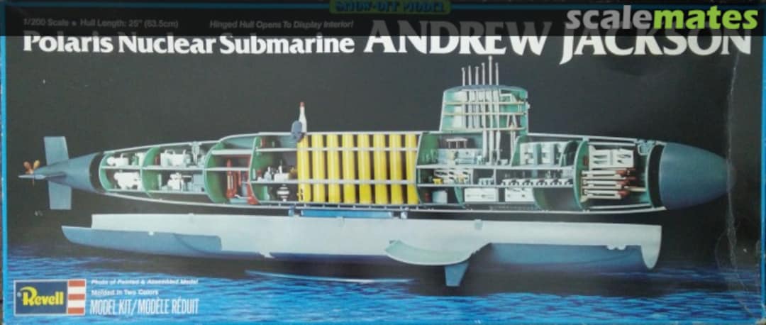 Boxart Polaris Nuclear Submarine Andrew Jackson 0520 Revell Boxart Polaris Nuclear Submarine Andrew Jackson 0520 Revell