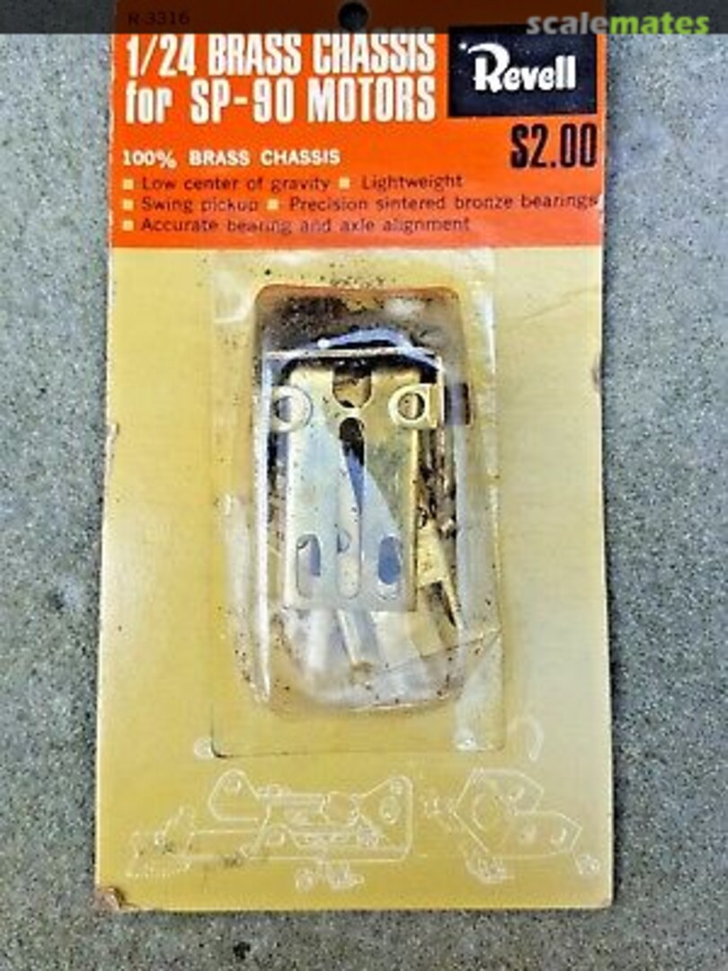 Boxart Brass Chassis for SP-90 Motors R-3316 Revell Boxart Brass Chassis for SP-90 Motors R-3316 Revell