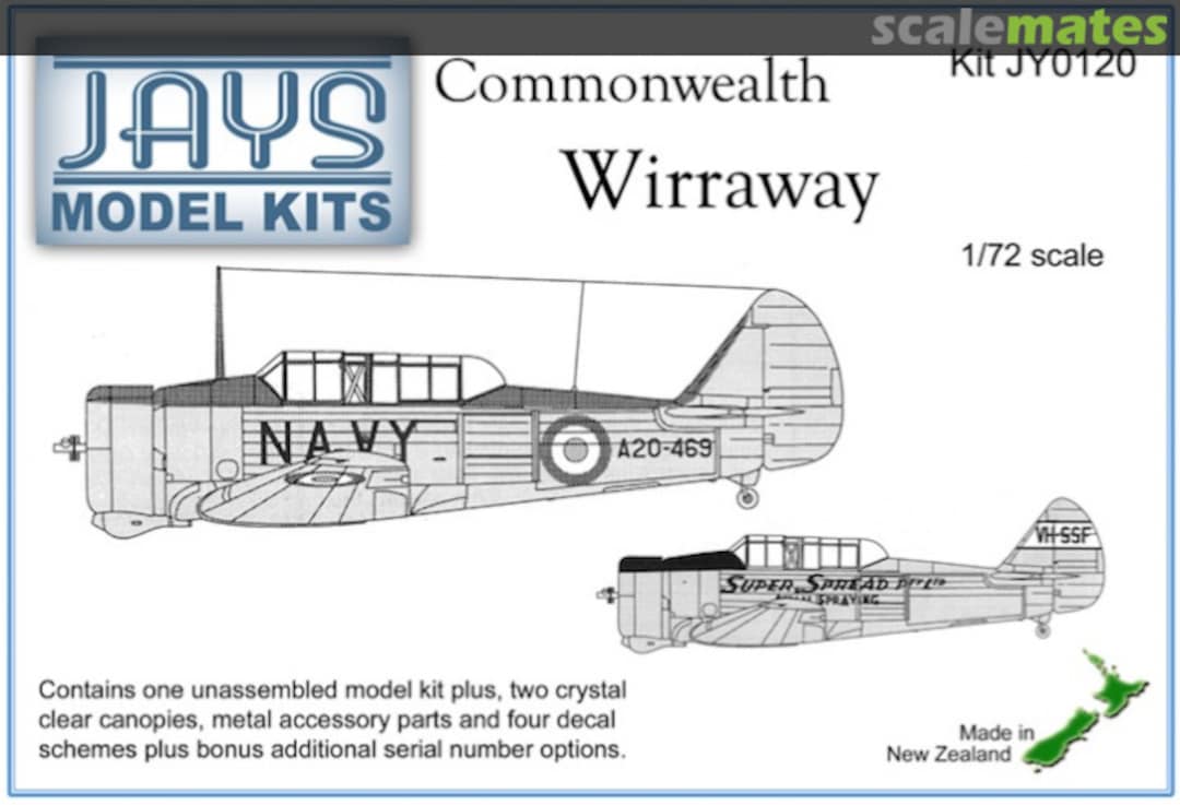 Boxart Commonwealth Wirraway JY0120 JAYS Model Kits Boxart Commonwealth Wirraway JY0120 JAYS Model Kits