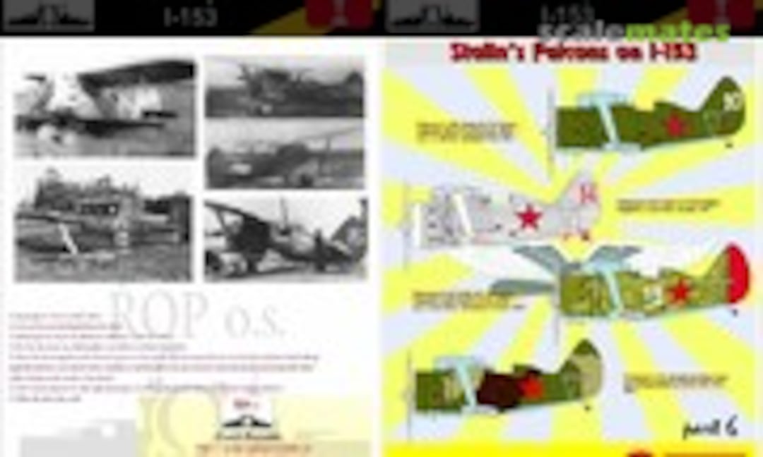 1:72 POLIKARPOV I-153 - STALIN'S FALCONS ON I-153 (ROP o.s. MNFDL72021) MNFDL72021