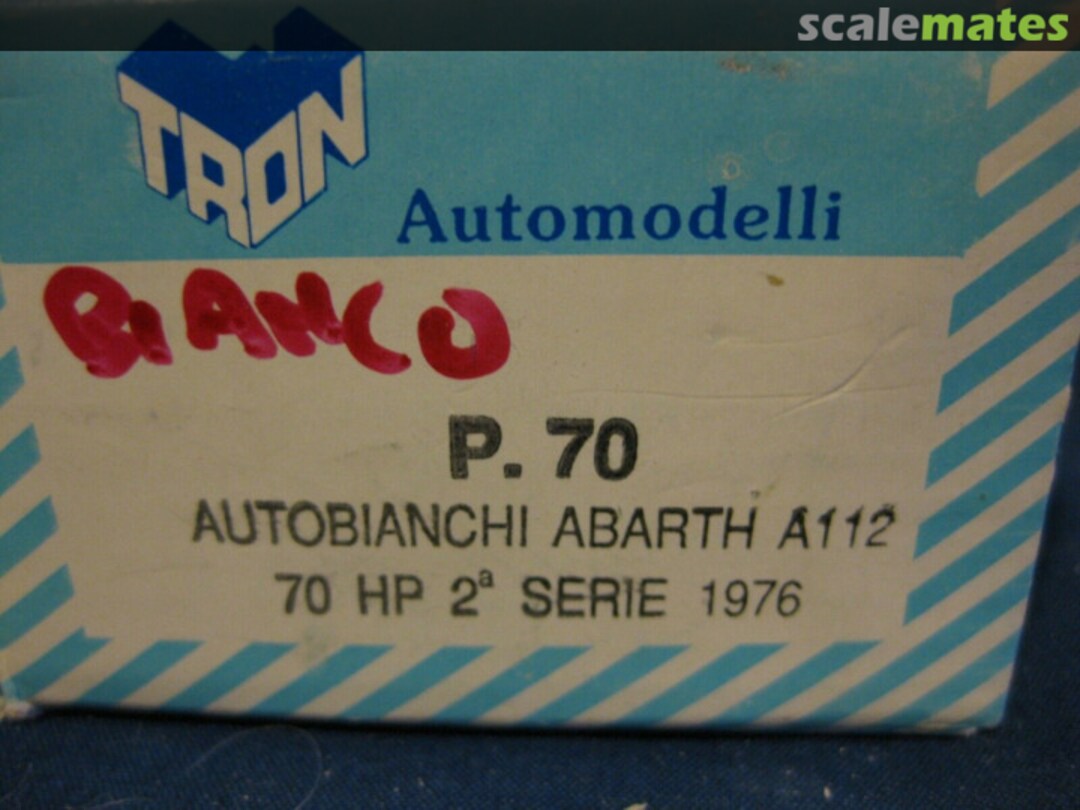 Boxart Autobianchi Abarth A112 70HP P70 Tron Boxart Autobianchi Abarth A112 70HP P70 Tron