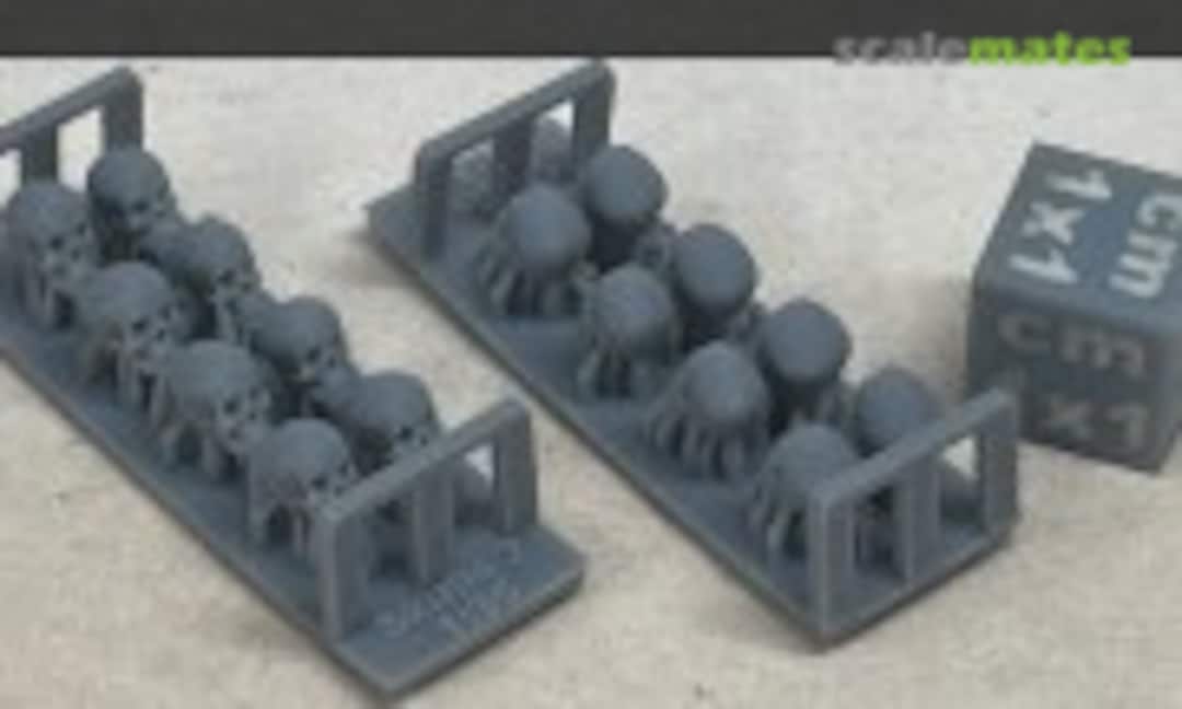 1:48 Human skulls - whole - 8 pieces (EMP3d 48990101) 48990101