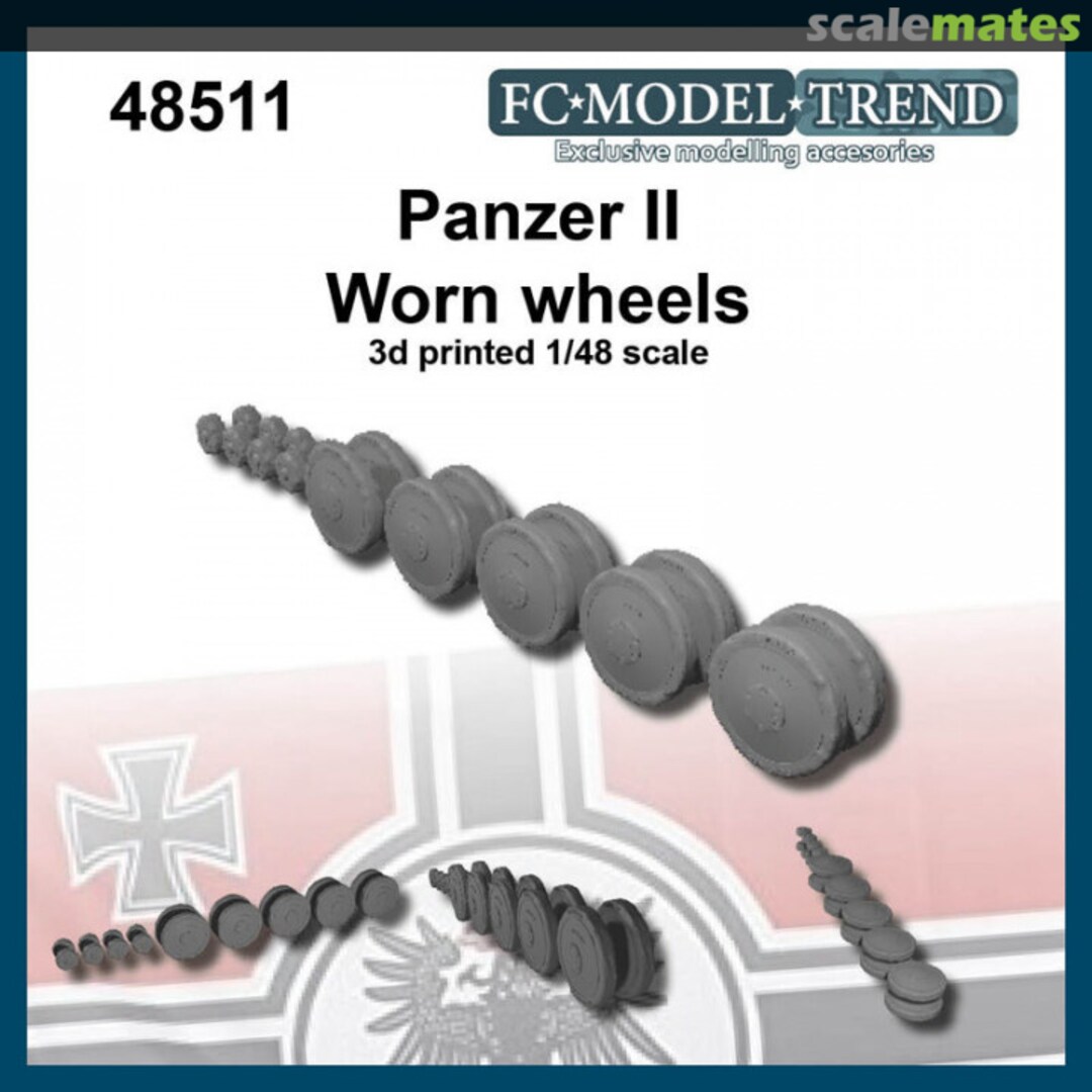 Boxart Panzer II worn wheels 48511 FC Model Trend