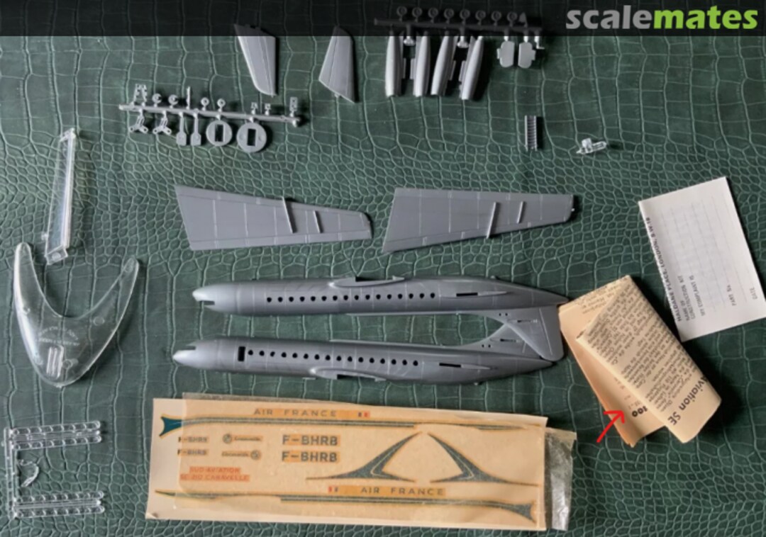 Contents Caravelle 1655/1 Plasty/Airfix
