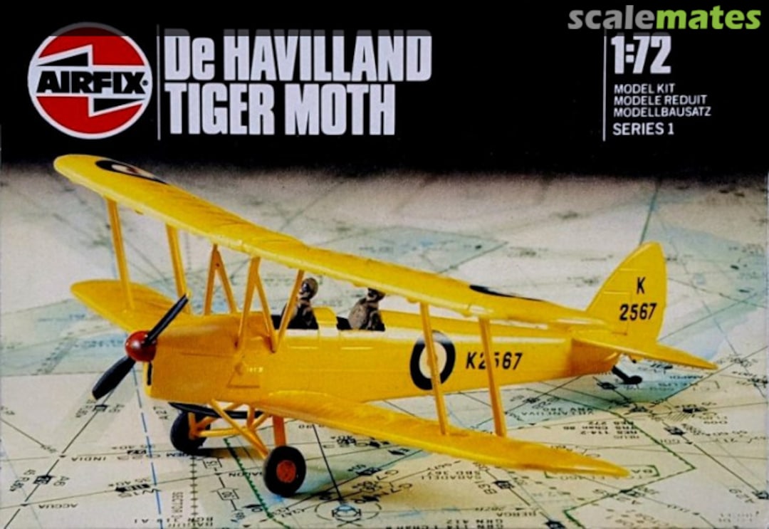 Boxart de Havilland Tiger Moth 01015 Airfix Boxart de Havilland Tiger Moth 01015 Airfix