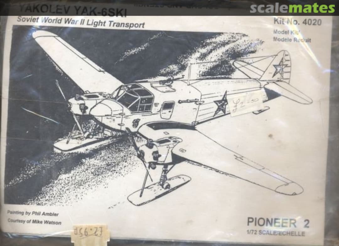 Boxart Yakovlev Yak-6 ski 4-4020 Pioneer 2 Boxart Yakovlev Yak-6 ski 4-4020 Pioneer 2