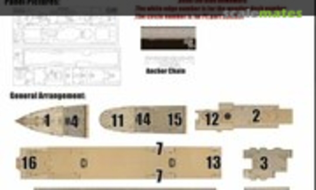 1:400 WWII RMS Titanic Wood Deck (Wood Hunter W40001) W40001