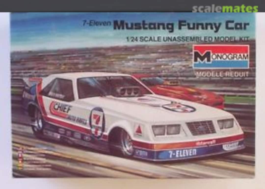 Boxart Mustang Funny Car 2710 Monogram Boxart Mustang Funny Car 2710 Monogram