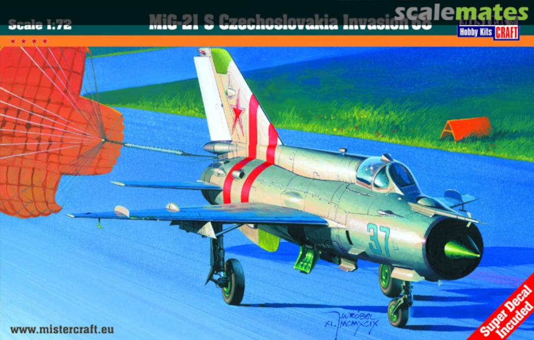 Boxart MiG-21 S Czechoslovakia Invasion '68 C-13 MisterCraft Boxart MiG-21 S Czechoslovakia Invasion '68 C-13 MisterCraft