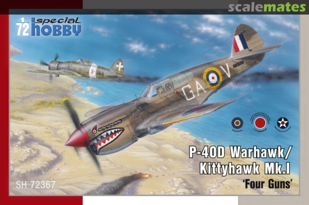 Boxart P-40D Warhawk/Kittyhawk Mk.I SH 72367 Special Hobby