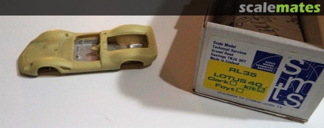 Boxart Lotus 40 RL35 Scale Model Technical Service Boxart Lotus 40 RL35 Scale Model Technical Service