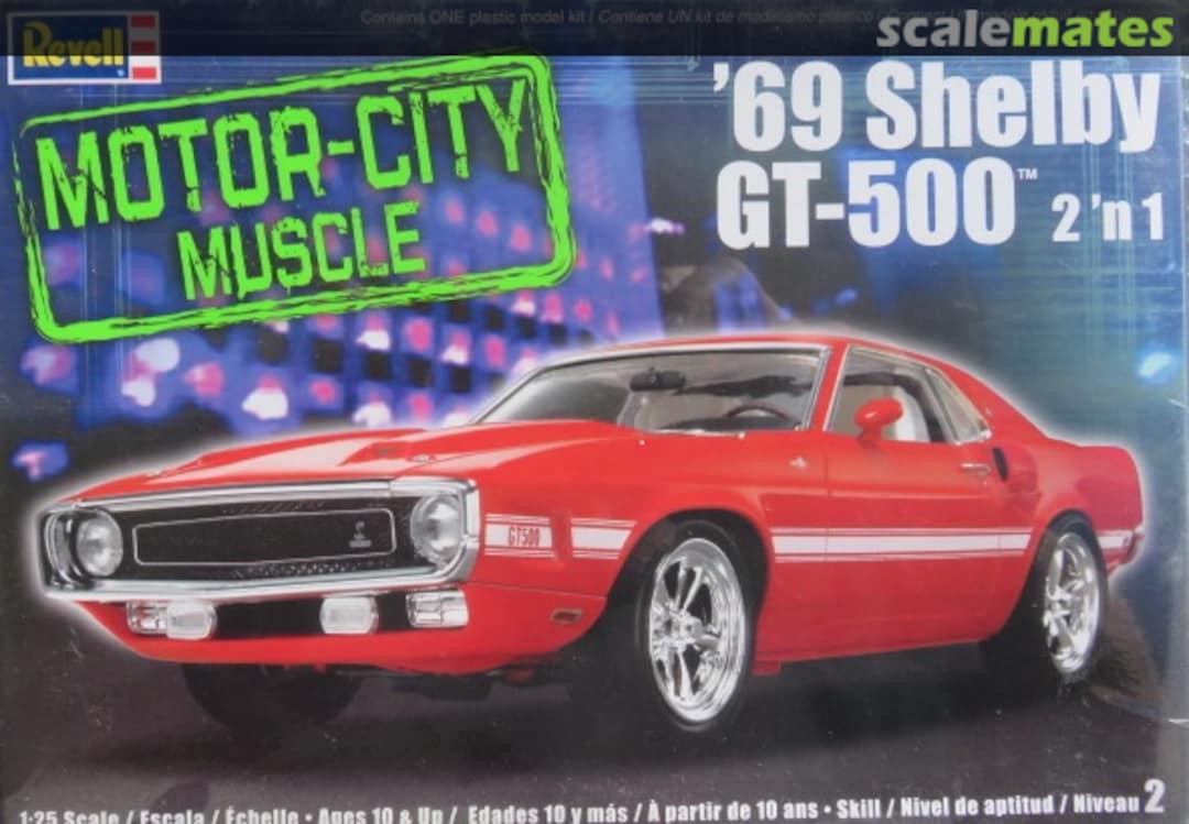 Boxart '69 Shelby GT-500 2 'n 1 85-2158 Revell Boxart '69 Shelby GT-500 2 'n 1 85-2158 Revell