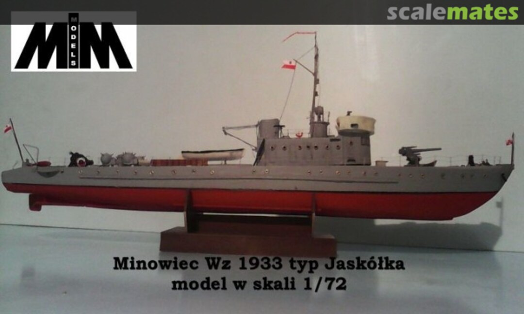 Boxart Minowiec wz. 1933 typ Jaskółka Manufaktura Modelarska Boxart Minowiec wz. 1933 typ Jaskółka Manufaktura Modelarska