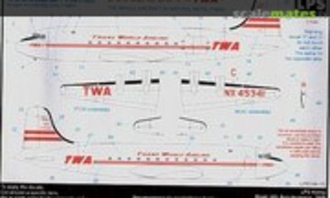 1:144 Douglas DC-4 TWA (LPS Hobby LPS144-10) LPS144-10