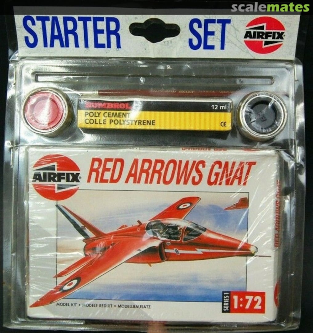 Boxart Red Arrows Gnat 91036 Airfix Boxart Red Arrows Gnat 91036 Airfix