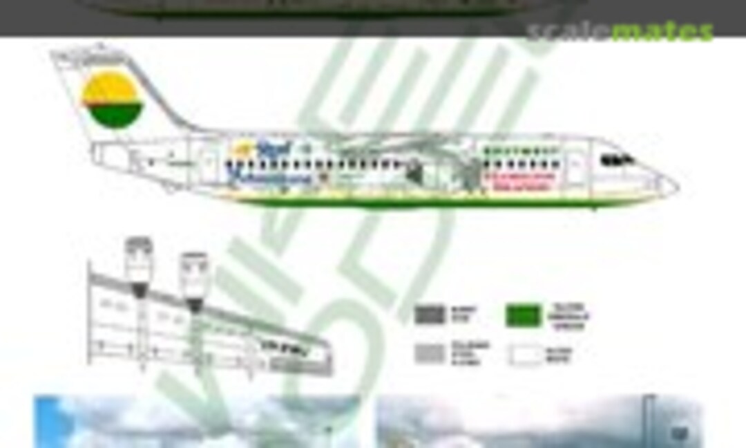 1:144 East-West - Bae 146-300, 1980s Hamilton Island Special (Hawkeye Models CDS-110) CDS-110