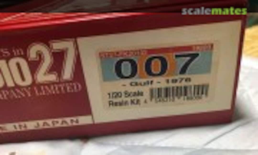1:20 Tyrrell 007 &quot;GULF&quot; (1976) (Studio27 ST27-FK20142)