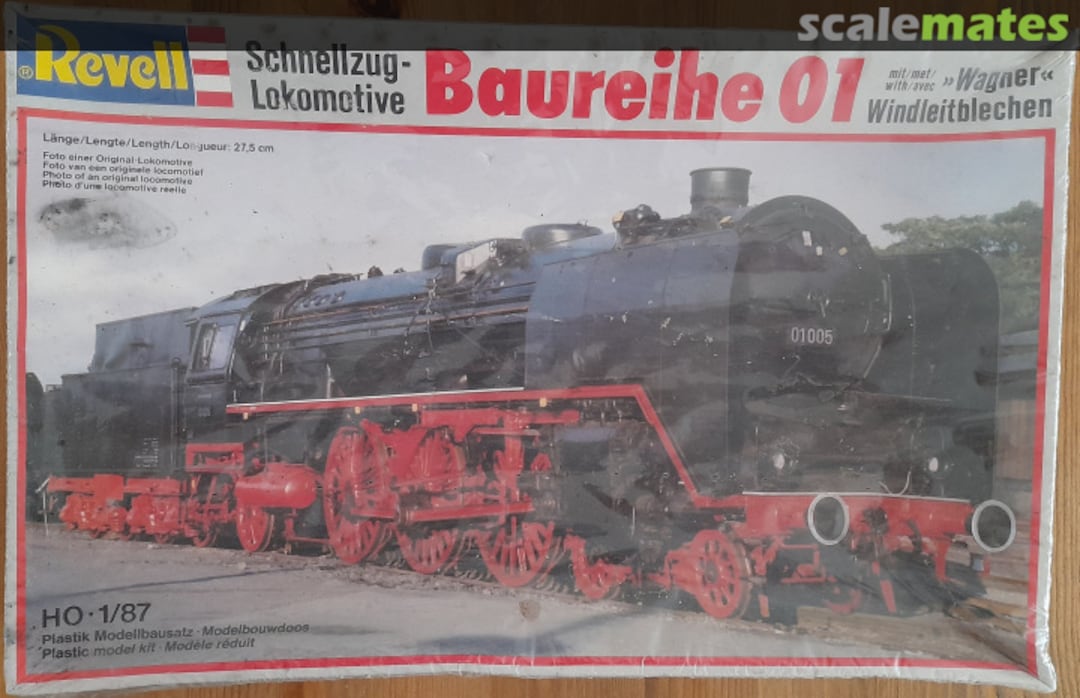 Boxart Schnellzug-Lokomotive Baureihe 01 mit Wagner Windleitblechen 2162 Revell Boxart Schnellzug-Lokomotive Baureihe 01 mit Wagner Windleitblechen 2162 Revell