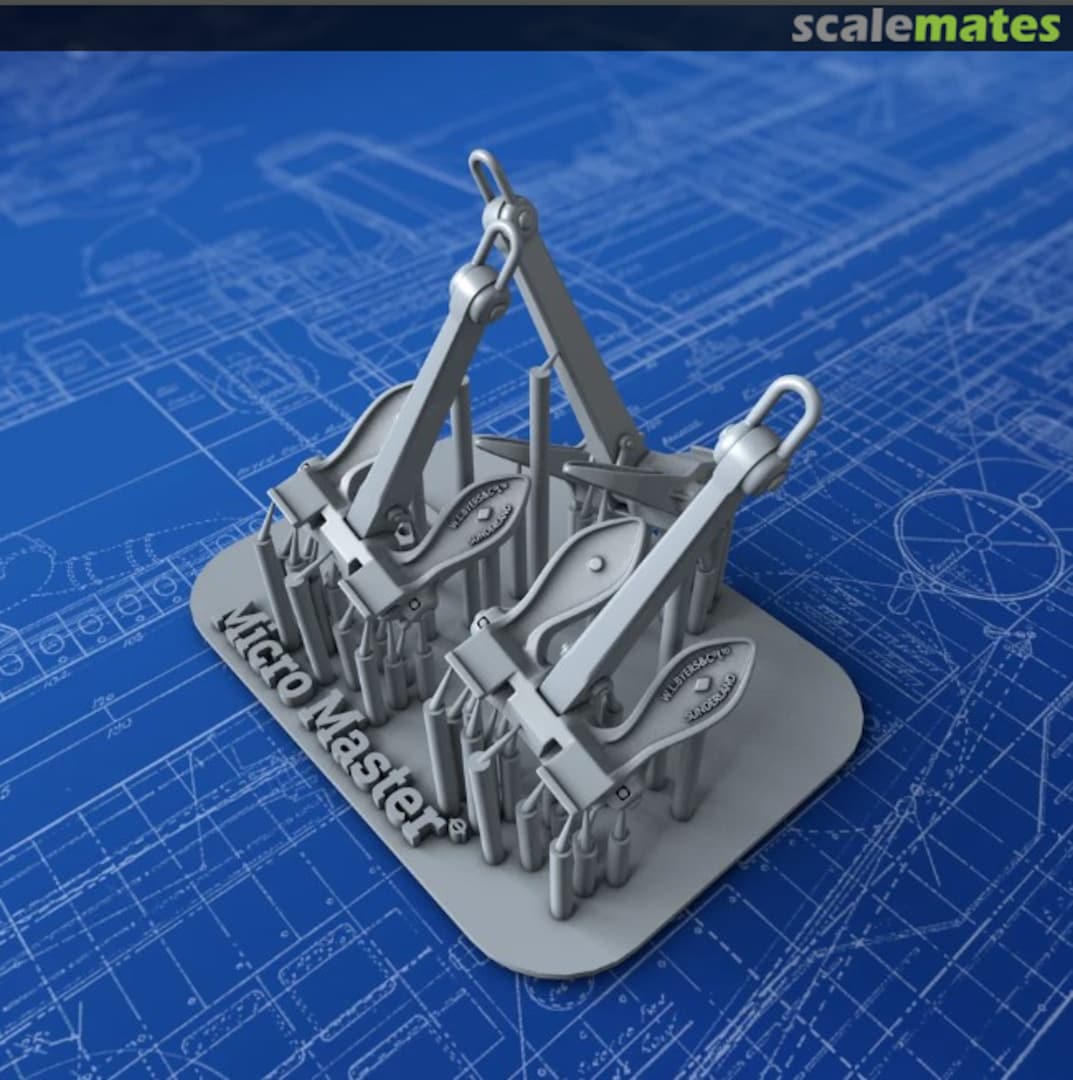 Boxart Byers Stockless 130cwt Anchors MM0927P Micro Master Boxart Byers Stockless 130cwt Anchors MM0927P Micro Master