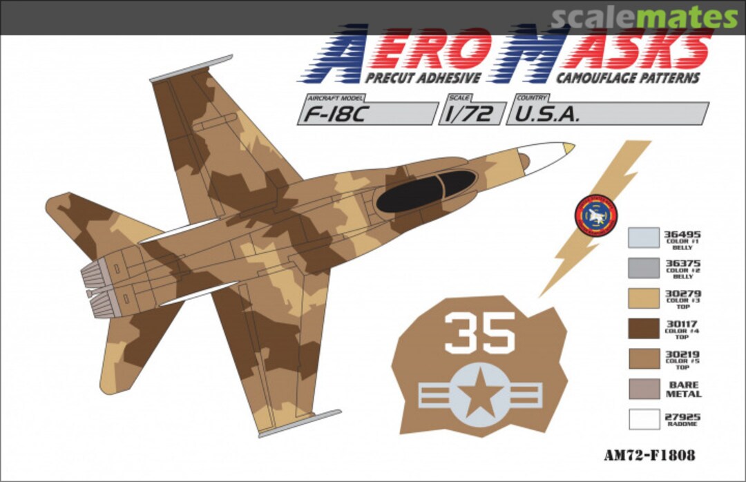 Boxart F-18C USA AM72-F1808 AeroMasks Boxart F-18C USA AM72-F1808 AeroMasks