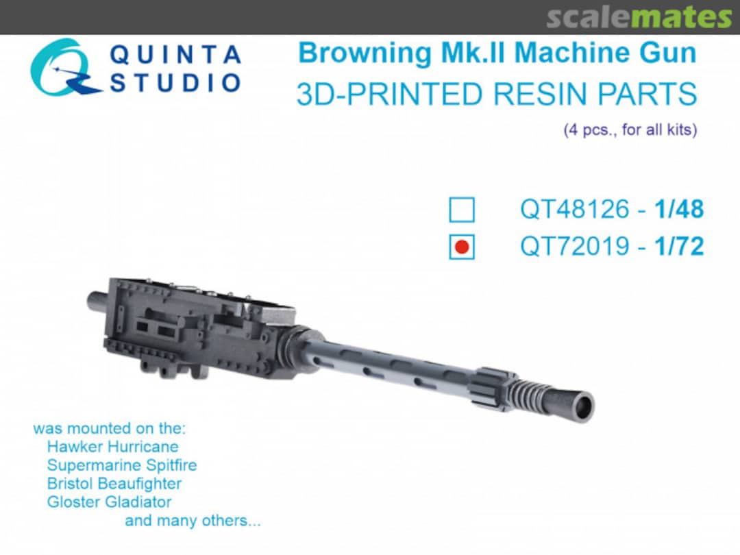 Boxart Browning Mk.II Aircraft Machine Gun (4 pcs) QT72019 Quinta Studio Boxart Browning Mk.II Aircraft Machine Gun (4 pcs) QT72019 Quinta Studio