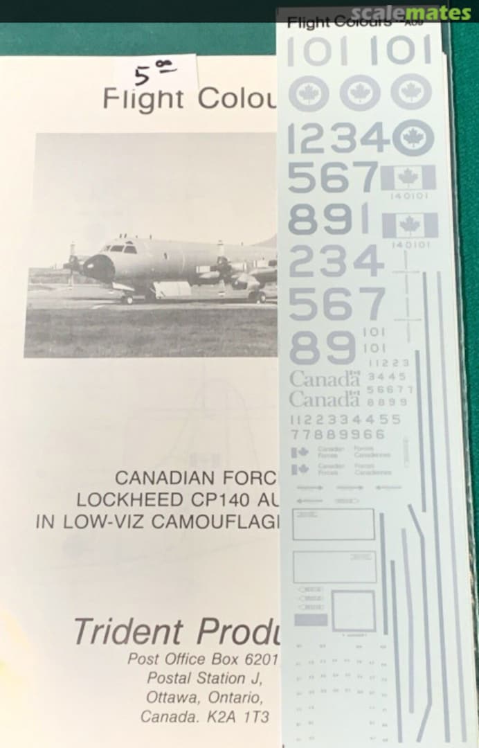 Boxart Lockheed CP-140 Aurora 72A09 Flight Colours Boxart Lockheed CP-140 Aurora 72A09 Flight Colours