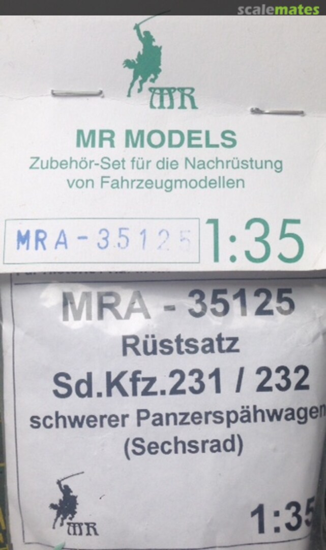 Boxart Sd.Kfz.231/232 MRA-35125 MR Modellbau Boxart Sd.Kfz.231/232 MRA-35125 MR Modellbau
