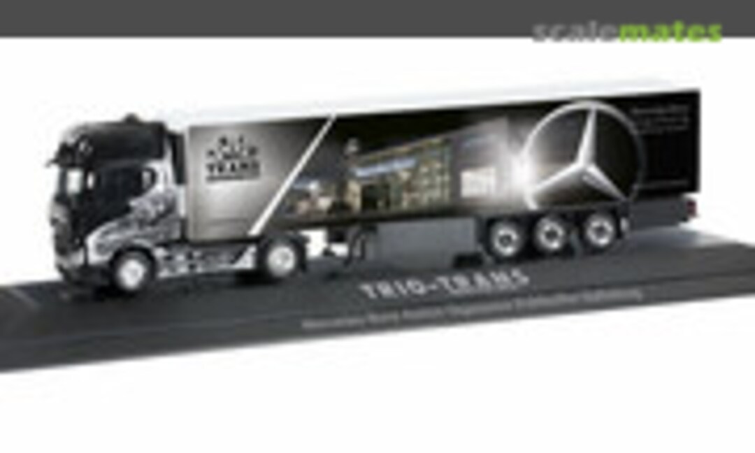 1:87 Mercedes-Benz Actros Gigaspace refrigerated box semitrailer &quot;Trio-Trans&quot; (Herpa 121644)