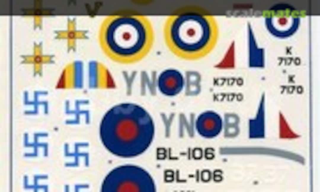 1:72 Bristol Blenheim MkI/IF (Kanga Decals 72-019) 72-019