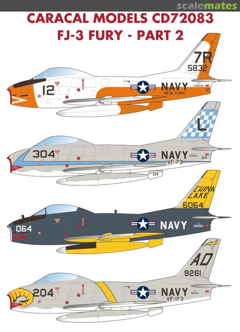 Boxart FJ-3 Fury - Part 2 CD72083 Caracal Models