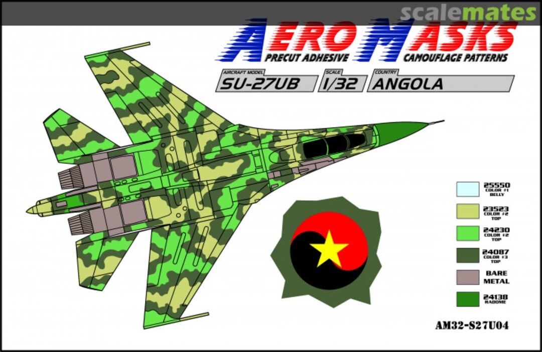 Boxart Su-27UB Angola AM32-S27U04 AeroMasks Boxart Su-27UB Angola AM32-S27U04 AeroMasks