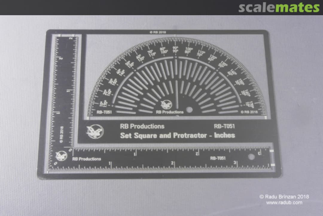Boxart Set Square and Protractor - Inches RB-T051 RB Productions Boxart Set Square and Protractor - Inches RB-T051 RB Productions