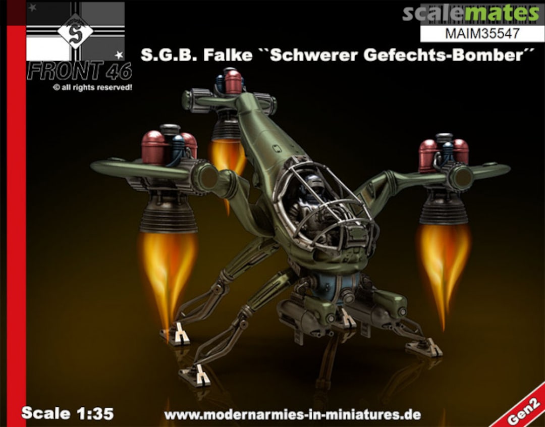 Boxart S.G.B. Falke - Schwerer Bomber -Schwabenland Army- Front46 MAIM35547 MAiM Boxart S.G.B. Falke - Schwerer Bomber -Schwabenland Army- Front46 MAIM35547 MAiM