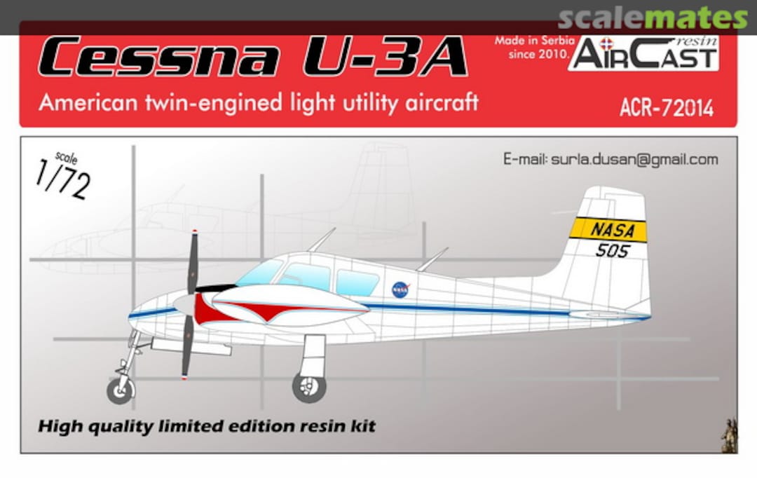 Boxart Cessna U-3A ACR-72014 Air Cast Resin Boxart Cessna U-3A ACR-72014 Air Cast Resin