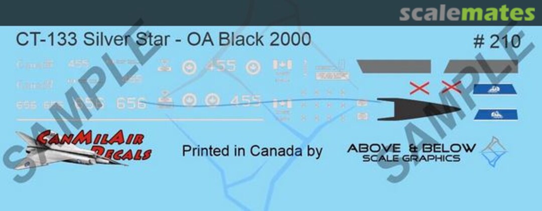 Boxart Canadair CT-133 Silver Star 211 Above & Below Graphics Boxart Canadair CT-133 Silver Star 211 Above & Below Graphics