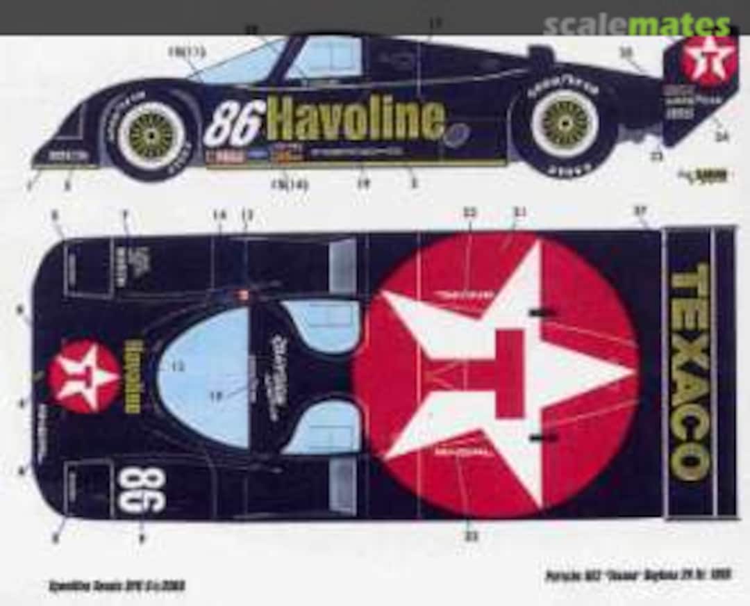 Boxart Porsche 962 Texaco SPD5 Speed Line Boxart Porsche 962 Texaco SPD5 Speed Line