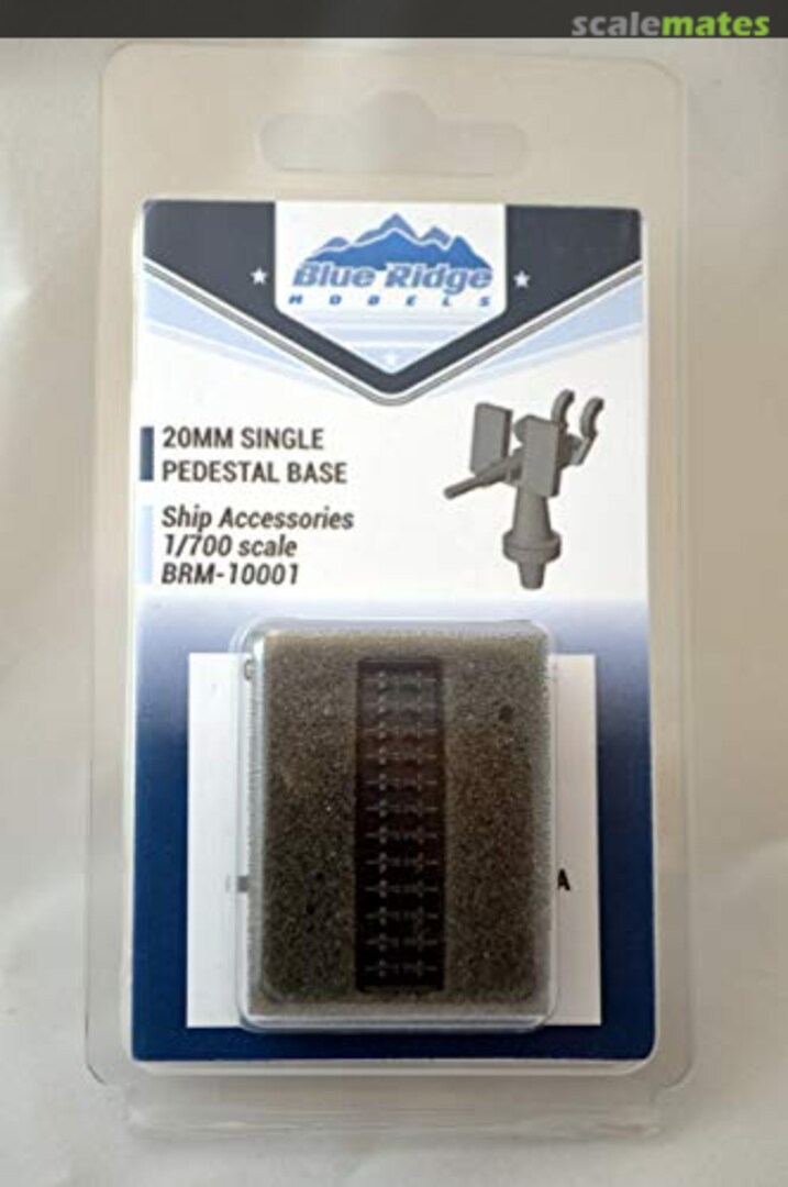 Boxart 20mm Single Oerlikon Pedestal Base (x24) 3D Printed BRM-10001 Blue Ridge Models Boxart 20mm Single Oerlikon Pedestal Base (x24) 3D Printed BRM-10001 Blue Ridge Models