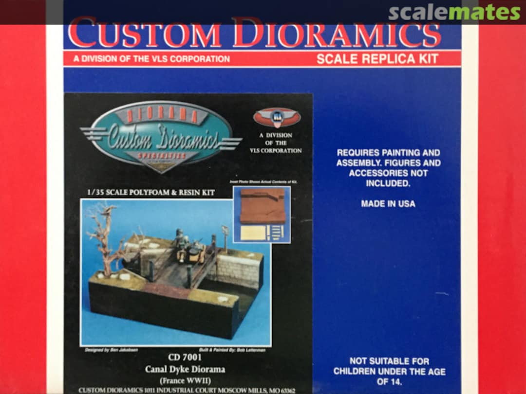 Boxart Canal Dyke Diorama CD 7001 Custom Dioramics Boxart Canal Dyke Diorama CD 7001 Custom Dioramics
