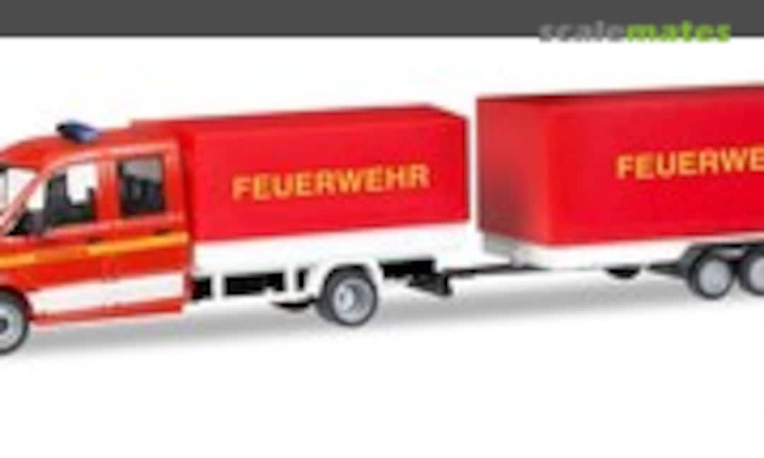 1:87 MAN TGE double cabin with trailer Fire Department (Herpa 093866)
