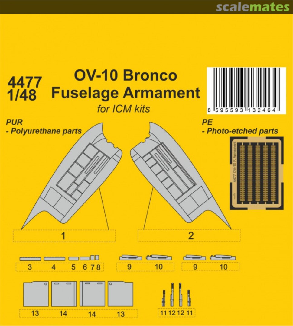 Boxart OV-10 Bronco Fuselage Armament 129-4477 CMK Boxart OV-10 Bronco Fuselage Armament 129-4477 CMK