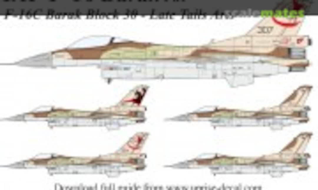 1:48 F-16C Barak Block 30 - Late Tail Arts (UpRise Decal UR48310) UR48310