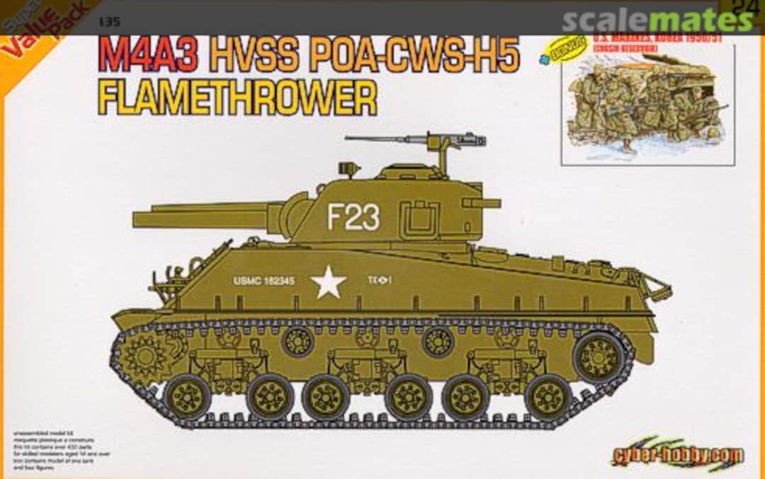 Boxart M4A3 HVSS POA-CWS-H5 9124 Cyber Hobby Boxart M4A3 HVSS POA-CWS-H5 9124 Cyber Hobby