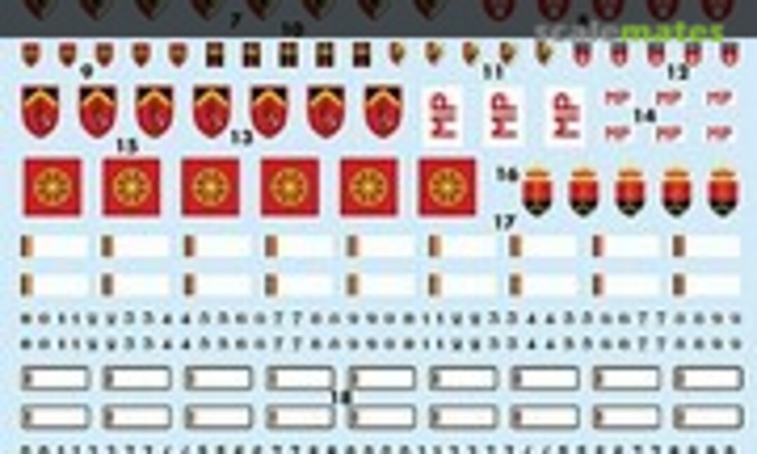 1:35 Belgian Army Division Emblems and License Plates (Daco Products DCD3502) DCD3502